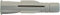 BTI Multifunktionsdübel ProCon mit Bund Kunststoff 8x51mm 250 Stück