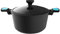 Cecotec Olla Polka Platinum 24 Pot Thunder. Diámetro 24 cm, Aluminio Forjado, Revestimiento Antiadherente Teflon Platinum Plus, Apta para Lavavajillas y Todo tipo de Cocinas, Libre PFOA