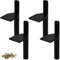 Btowin Lot de 4 Pieds de Meubles en métal de 12,7 cm, Modernes fuselés à Monter sur Le côté, pour Armoire, Commode, Meuble TV, Table Basse, 13 cm (BN : 1207181-01-13/g08)