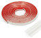 PVC Deckenleisten Selbstklebend Decken und Wandübergang Sockelleisten Deckenkanten für Wandkanten Fliesenkanten (weiß, 18 x 10 mm)