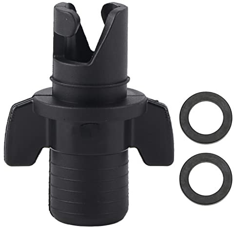 Halkey Roberts Valve Adapter, Air Valve Adapter Connector Inflation Pump Hose Screw for Fishing Boat Kayak