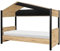 Befara HÜTTENBETT Andy, Eiche/Schwarz, 105 x 207 x 165 cm, hüttenbett