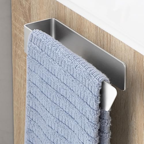 OETAMS Porta Asciugamani Bagno Adesivo, Porta Asciugamani Senza Forare, Acciaio Inox Portasciugamano un Braccio, Porta Salviette, Portasciugamani da Parete Per Bagno e Cucina