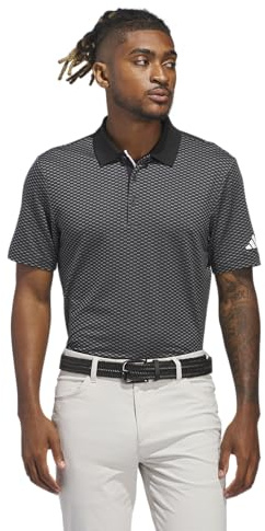 adidas Beyond Herren Poloshirt strukturiert, Schwarz, Größe L, Schwarz, L