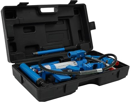 JAYEUW Hydraulischer Wagenheber 4T Tragkraft Hydraulischer Rangierwagenheber Auto-Wagenheber Hergestellt aus Hochwertigem Metall Blau