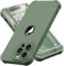 ORETECH for iPhone 14 Pro Max Case 6.7 inch, with [2 Pack Screen Protector] [Camera Lens Guard] [15FT Military Grade Drop Test] 360° Shockproof Slim Fit Design Rubber Bumper Phone Cover - Pale Green