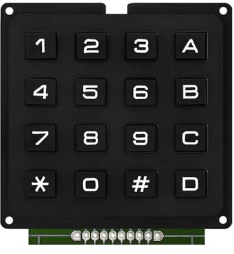 4x4 Tastatur MCU Board Tastatur Moduless mit 16 Tasten 4x4 Drucktasten Externe Tastatur Array Button Keypad