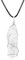 Only faith Colgante de Piedra Cuarzo Blanco100% Natural Genuina Pulido Natural Mineral Cristal Curativo Meditación (Cuarzo Blanco Cristal)