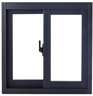 Ventana de repuesto de aleación de aluminio con marco de faja y persianas para cocina, baño, cafeterías, aislamiento acústico y diseño abierto C, color negro, 60 x 50 cm