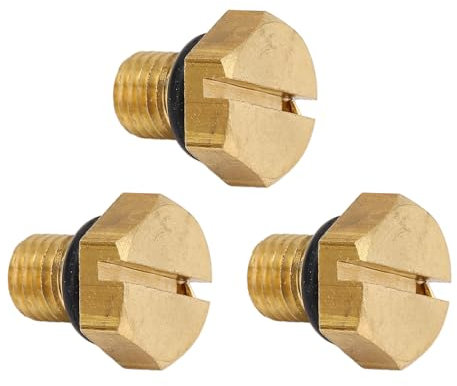 3 Stück Vergaser-Schwimmerschalen-Ablassschraube, Vergaser-Schwimmerschalen-Ablassschraube mit O-Ring 6H3-14992-00 für 2T 40 50 60 75 Bis 90 PS Außenbordmotor