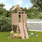 Spielturm mit Kletterwand, Somanki Spielplatz Outdoor, Klettergerüst Outdoor, Spielhaus Garten, Garten Spielgeräte, Spielplatz, Massivholz Kiefer
