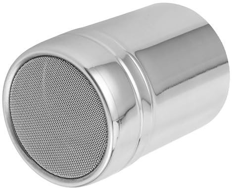 Flour Shaker, Chocolate Shaker for Cappuccino, Icing Sugar Shaker, Chocolate Powder Shaker,Stainless Steel Flour Dredger,for Kitchen Restaurant,Camping