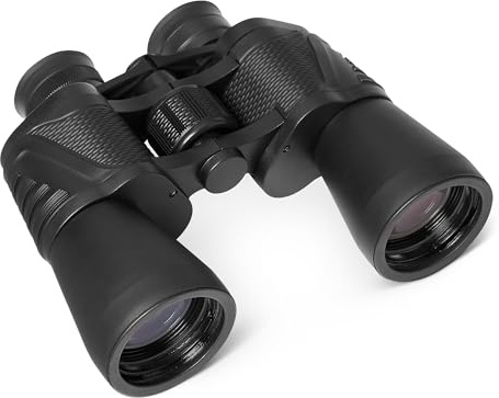 Amazon Basics - Binocoli 7x50 per Adulti, Binocoli Professionali Uso Marino e Osservazione Astronomica, Ingrandimento Fisso 7x, Obiettivo 50mm per Birdwatching a Lunga Distanza, Compatibili Treppiede