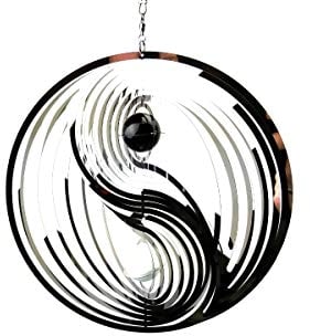 SK Style Edelstahl-Windspinner - Yin und Yang