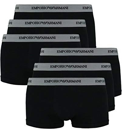 Emporio Armani Men's Boxer Shorts 111357-CC717 6er Pack - Black (Nero 00120), L