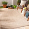 Livabliss Alfombra Exterior Terraza Geométrica Colos - Alfombras de Exterior/Interior - Alfombra Boho Resistente a los Rayos UV y a Las Manchas - Alfombras Grande 160x213cm, Beige y Crema
