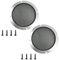 Fielect 2 Pcs 7.5inch /185mm Speaker Grill Mesh Decorative Circle Woofer Guard Protector Cover Audio Accessories Metal Trim Silver
