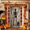 Homo Trends - Tenda Decorativa per Porta di Halloween, 104 x 213 cm, in Pizzo Nero, Ideale per Halloween, Decorazione per finestre e Porte