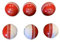 ND Sports Garden Cricket Ball Incrediball training coaching swing Spin stitch Senior (Red/White, 1 Ball)