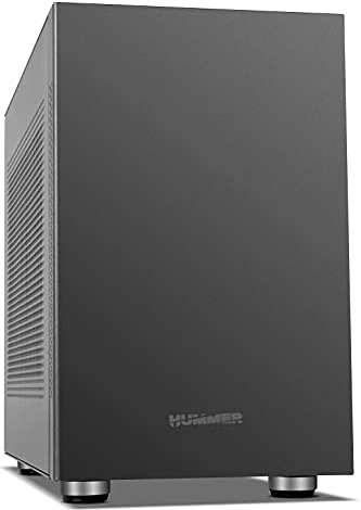 NOX XTREME PRODUCTS Micro Tower Micro ATX-ITX, Kapazität 7 Lüfter, GPU-Installation, 2 x USB 3.0, Magnetfilter Staubschutz, Schwarz
