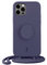 PopSockets x Just Elegance - Phone Case for iPhone 12 Pro Max with a Removable Braided Necklace and a PopGrip with a Swappable PopTop - Purple