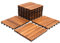 SWANEW Set di 11 piastrelle in legno, 1 m², adatte come piastrelle per terrazze e balconi, in legno di acacia, 30 x 30 cm, per giardino, terrazza, balcone