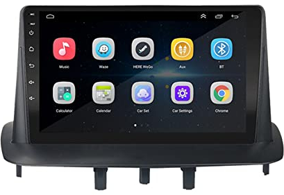 LEXXSON Android 9.0 Radio para Renault Megane 3 2009-2014, Radio de Pantalla táctil de 9 Pulgadas Bluetooth WiFi Android Auto Carplay Navegación GPS Pantalla Dividida Control del Volante 2G + 32G
