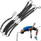 Elastische Hochsprung Querstange, 2,5cm Lang Elastisches Hochsprung Stange Bungee-Seil Hochsprung-Trainingsgerät Elastische Querstange aus Schaumstoff für Anfänger Sportler Üben (Schwarz)
