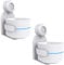 ZahoTse For Google nest WiFi 2 AC2200 Holder Wall Mount Stand Accessory with Integrated Cable Management No Screws Required Speaker Accessories Rack (White, JGL01) 2 Pieces