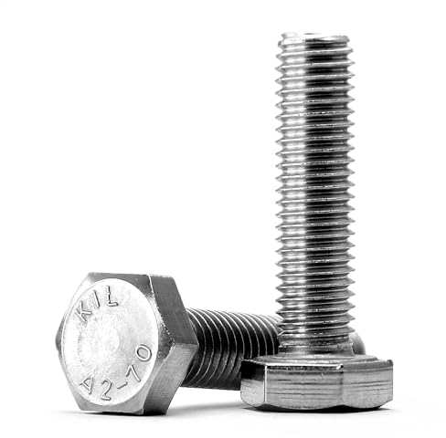 Boulon à Tête Hexagonale M6-1.0 x 40mm, Vis en Acier Inoxydable 18-8 (304) /à Filetage Métrique Complet /20 Pièces