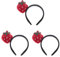 FRCOLOR 3st Haarschmuck Erdbeer Haarband Plüsch Haarband Cosplay-kopfschmuck Obst Wassermelone