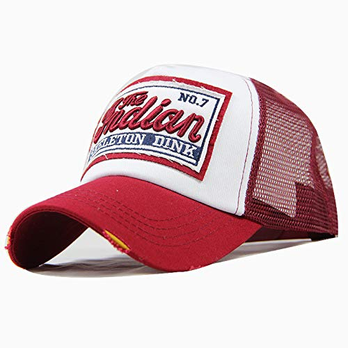 thematys Trucker Cap Western-Indian - Verstellbare Baseball-Kappe Mesh, Snapback, Herren, Damen, Sonnenschutz, Sommer & Outdoor, 55 bis 59cm