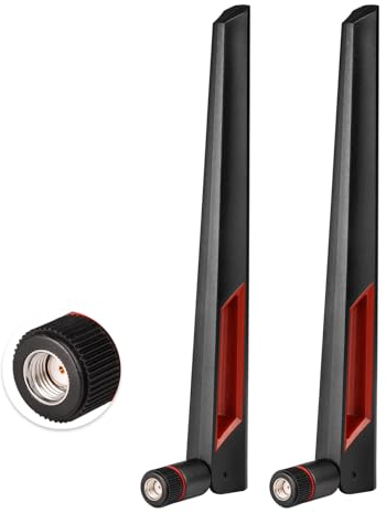 Eightwood WiFi Antenna WLAN Antenna 2.4g/5.8g 10 dBi RP-SMA Antenna Dual Band per PC Scheda madre Router Fotocamera Scheda di rete PCI-E ASUS RT-AC68u