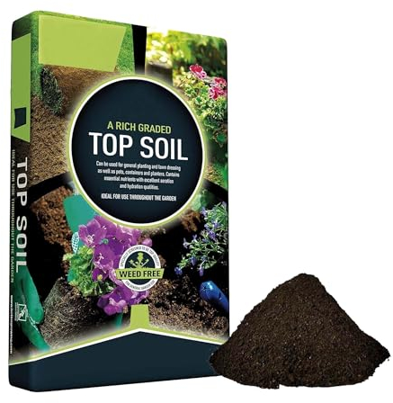 Essential Nutrients General Garden Use Top Soil 25 Litres For Planting, Lawn Dressing, Pots, Containers & Planters (25 Litres (1 Bag))