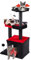Erommy Gothic Cat Tree,With a Coffin Bed,Cat Tower with a Spiderweb Shaped Board and Spider Toy,with Scratching Post and a Kittens Cave