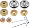 12PCS Dado Fissaggio Kit per Lama Decespugliatore, TREABEAR Accessori per Decespugliatore, Accessori Macchina per Lama Ricambio Tosaerba,Ricambi Decespugliatore per Tosaerba Macchina per l'Irrigazione