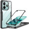 MQERYBV Coque pour Xiaomi Redmi Note 14 5G, Antichoc Housse avec Verre Trempé Protection écran Dureté Caméra Arrière Protecteur Intégrale 360°Double Face Case Bumper Robuste Transparente - Noir