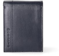 B. Cavalli BC410-288-PARENT Herrengeldbörse aus echtem Leder Made in Italy 12,5 x 10 x 2 cm, blau