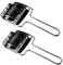 LABRIMP 2 Pièces Cutter de Cuisine Inoxydable pour Couper Oignons Nouilles Outil pour Préparation Alimentaire