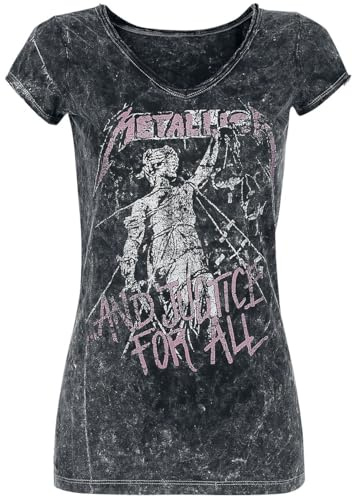 Metallica ...and Justice for All Frauen T-Shirt schwarz Band-Merch, Bands