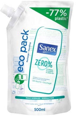 Sanex Gel douche peaux normales - L'éco-recharge de 500ml