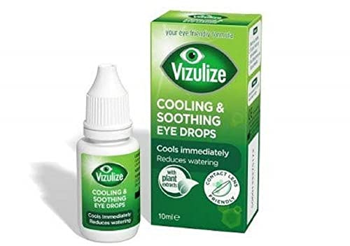 Vizulize Cooling and Soothing Eye Drops, 10 ml, Pack of 2