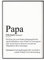 Papa Geschenkidee Vatertagsgeschenk personalisiert Geburtstagsgeschenk Weihnachtsgeschenk Vater Defintion Geschenk persönlich Kunstdruck Bild - ungerahmt