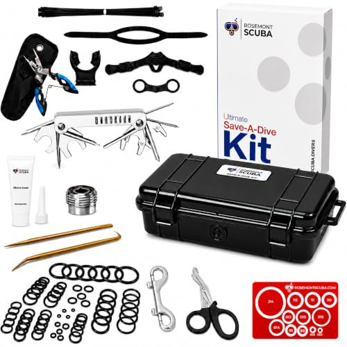 Ultimate Scuba Save A Dive Tool Kit with O-Rings and Spare Parts