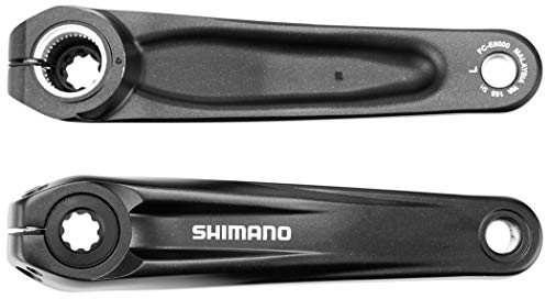 Shimano Unisex – Erwachsene Steps Kurbelarmsatz, schwarz, 165 mm