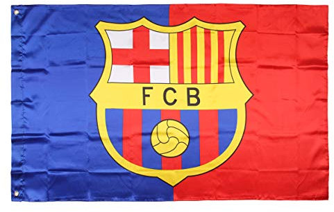 GLUUGES Fußballclub-Flagge, Team-Banner für FC-Fans, für Innen- und Außenbereich, 7,6 x 12,7 cm