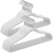 SONGMICS Kleiderbügel Samt, 30er Set, Bügel, Jackenbügel, 41,5 cm breit, Anzugbügel, dünn, gut belastbar, um 360° drehbarer Haken, für Mäntel, Hemden und Anzüge, weiß CRF026W02
