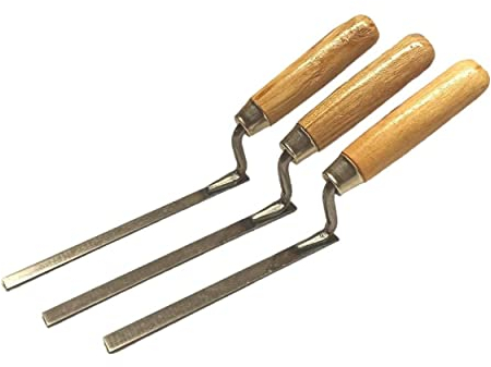 3 x Spring Carbon Steel Finger Pointing Trowel 8 10 12 mm Brick Jointer Tuck Bricklayer (Set)