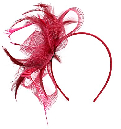 Fascinator Hüte Braut Schleier Kopfbedeckung Damen Mädchen Haar Clip Accessoire Cocktail Party Haarklammer Klassisch Elegant Kopfschmuck 20er Jahre Stirnband Feder Hochzeit Haarschmuck Kirche Tea