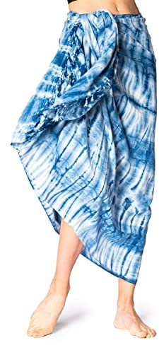 PANASIAM tiedye Sarong Batik blue
